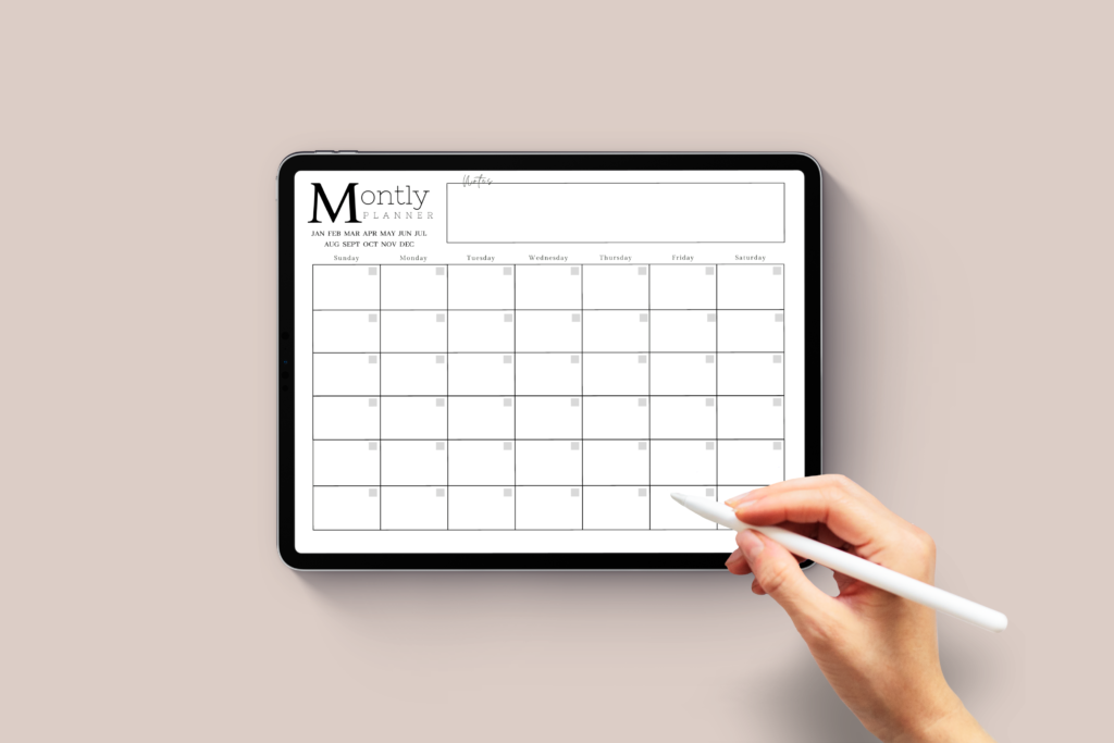 Monthly Digital Planner